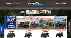 Desktop Screenshot of friendlypowersports.com