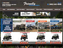 Tablet Screenshot of friendlypowersports.com